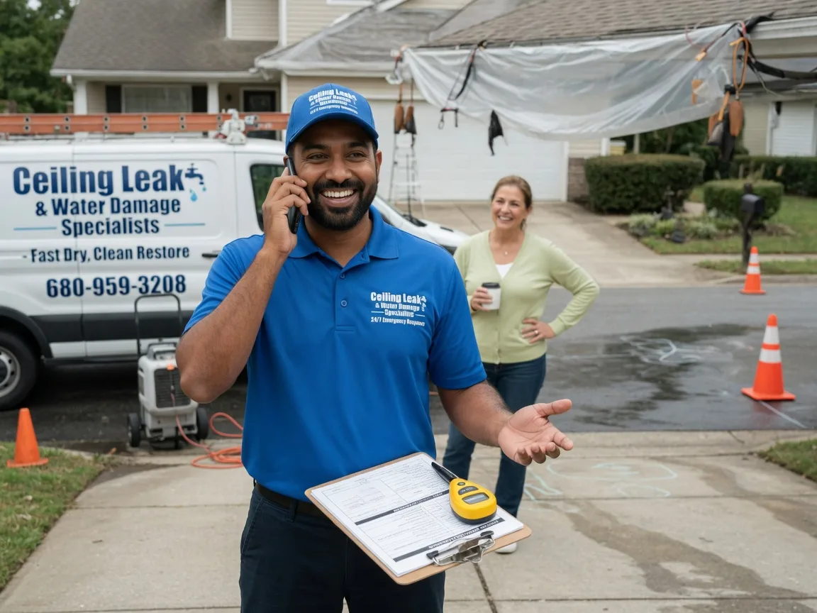 Ceiling Leak Cleanup Nevada, IA FAQs
